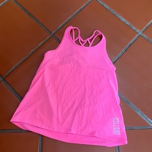 Pink justice tank top